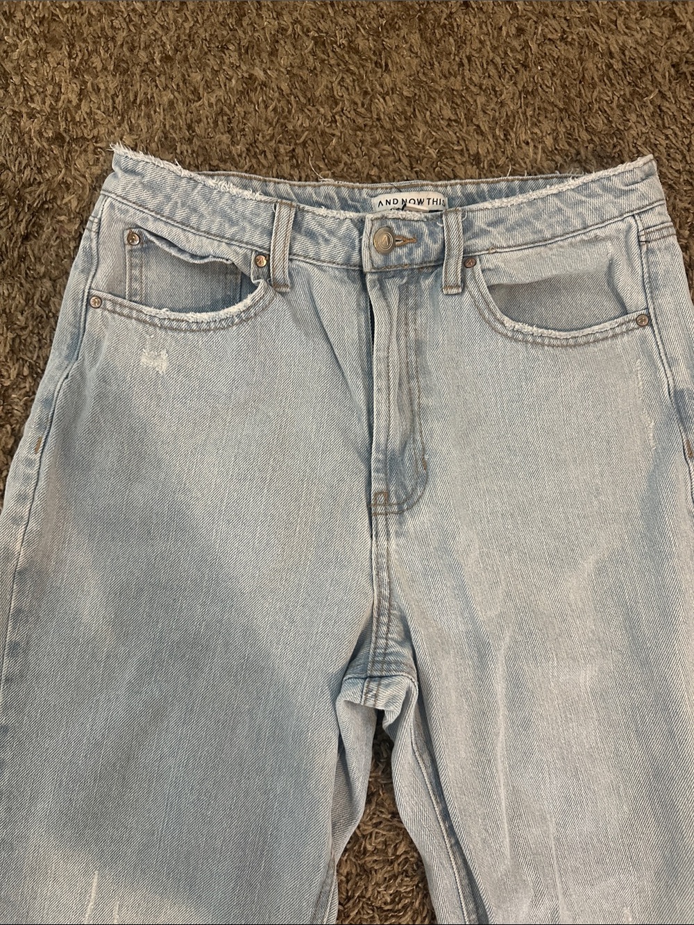 And now this Light Wash Ripped Straight-Leg W Jeans p - Picture 4 of 8